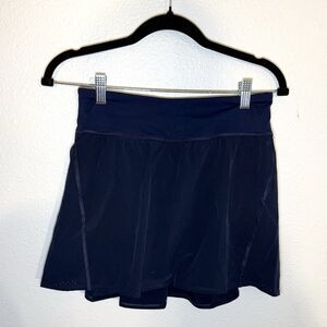 Spanx Get Moving Skort Womens Medium Blue Athletic Tennis Running Skirt Shorts